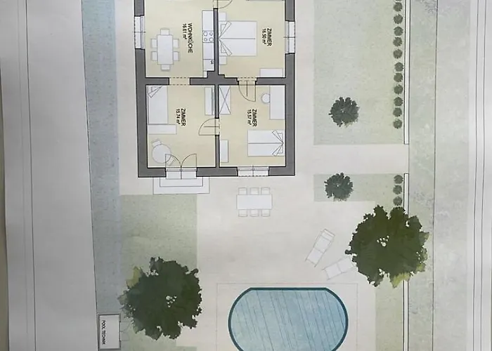 Villa In In Perfect Situaton Near Vic And Donau Park With Pool And Private Garden Sleeps 4 With 2 Bedrooms, Kitchen And Livingroom And Bath And Private Parking Bécs
